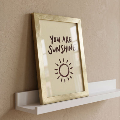 'You are Sunshine' Mini Gold Framed Art Accessories 