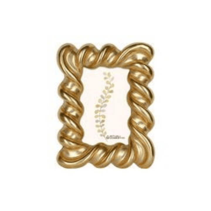 Zahra Gold Twisted Statement Photo Frame Accessories 
