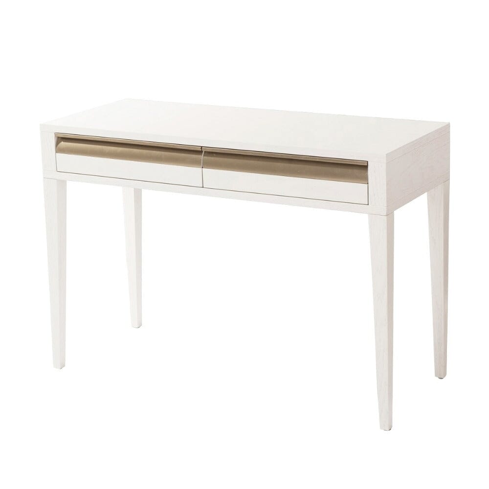 Zayd White & Bronze Premium Dressing Table / Desk Furniture 