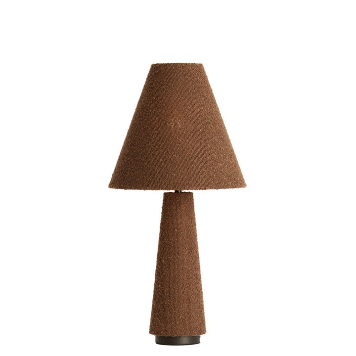 Zaylee Luxury Brown Boucle Table Lamp Lighting 