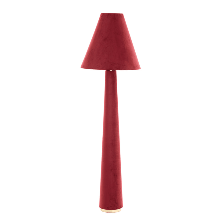Zaylee Luxury Burgundy Velvet Floor Lamp Lighting 