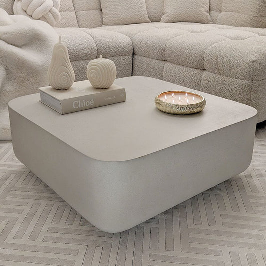 Zaylee Putty Concrete Effect Coffee Table Furniture 