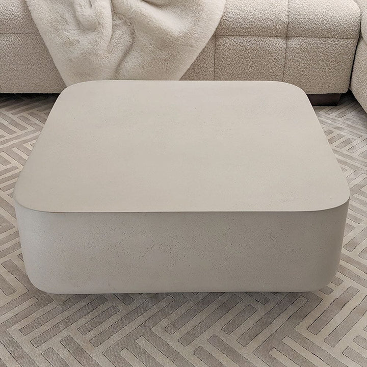 Zaylee Putty Concrete Effect Coffee Table Furniture 