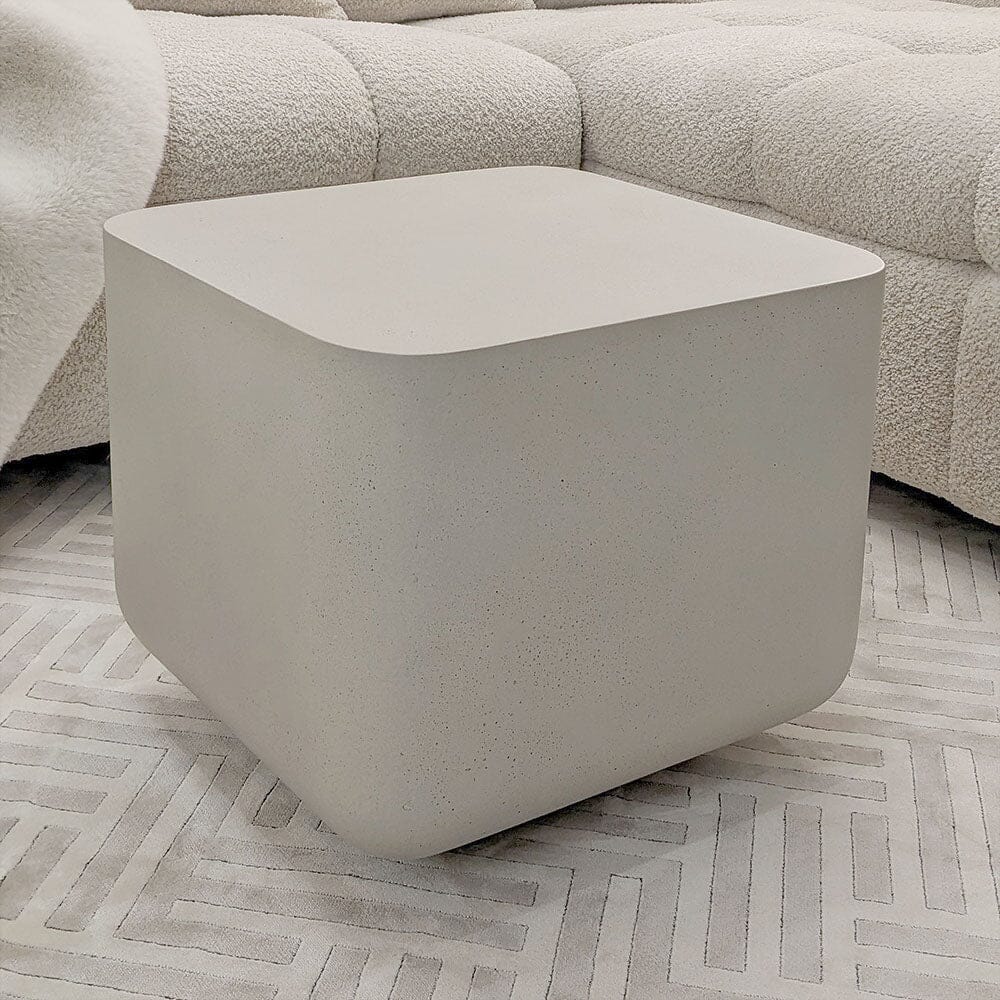 Concrete effect side table sales