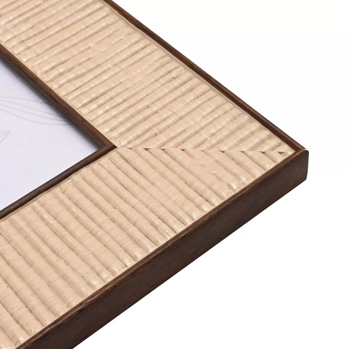 Zelda Rattan Effect Natural Photo Frame - 4x6" Accessories 