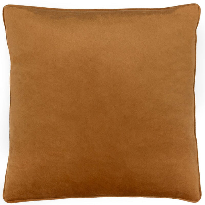 Zella Rust & Cream Jacquard Boucle Cushion - 50x50cm Textiles 