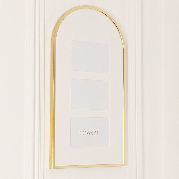 Multi Frame Gold Shop Zenaida Large Arched Top Gold Multi Photo Frame – Rowen Homes
