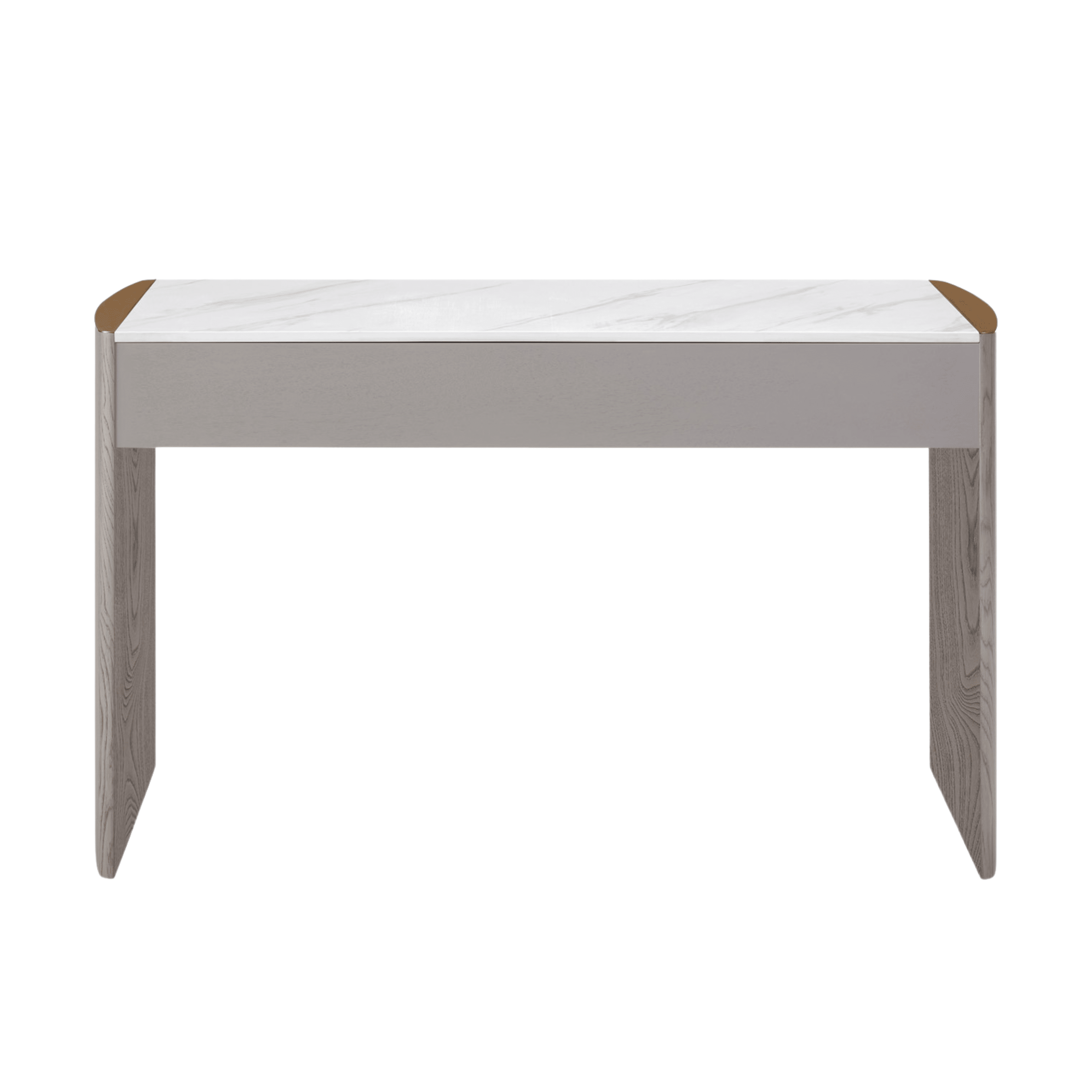 Zendaya 2 Drawer Washed Oak Dressing Table with Stone Top Furniture 