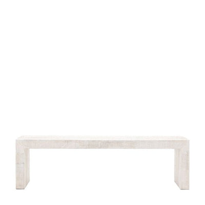 Zenica Luxury Whitewash Large Dining Bench Furniture 