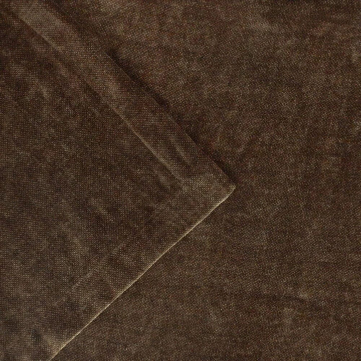 Zephyr Chocolate Brown Heavy Chenille Velvet Throw Textiles 
