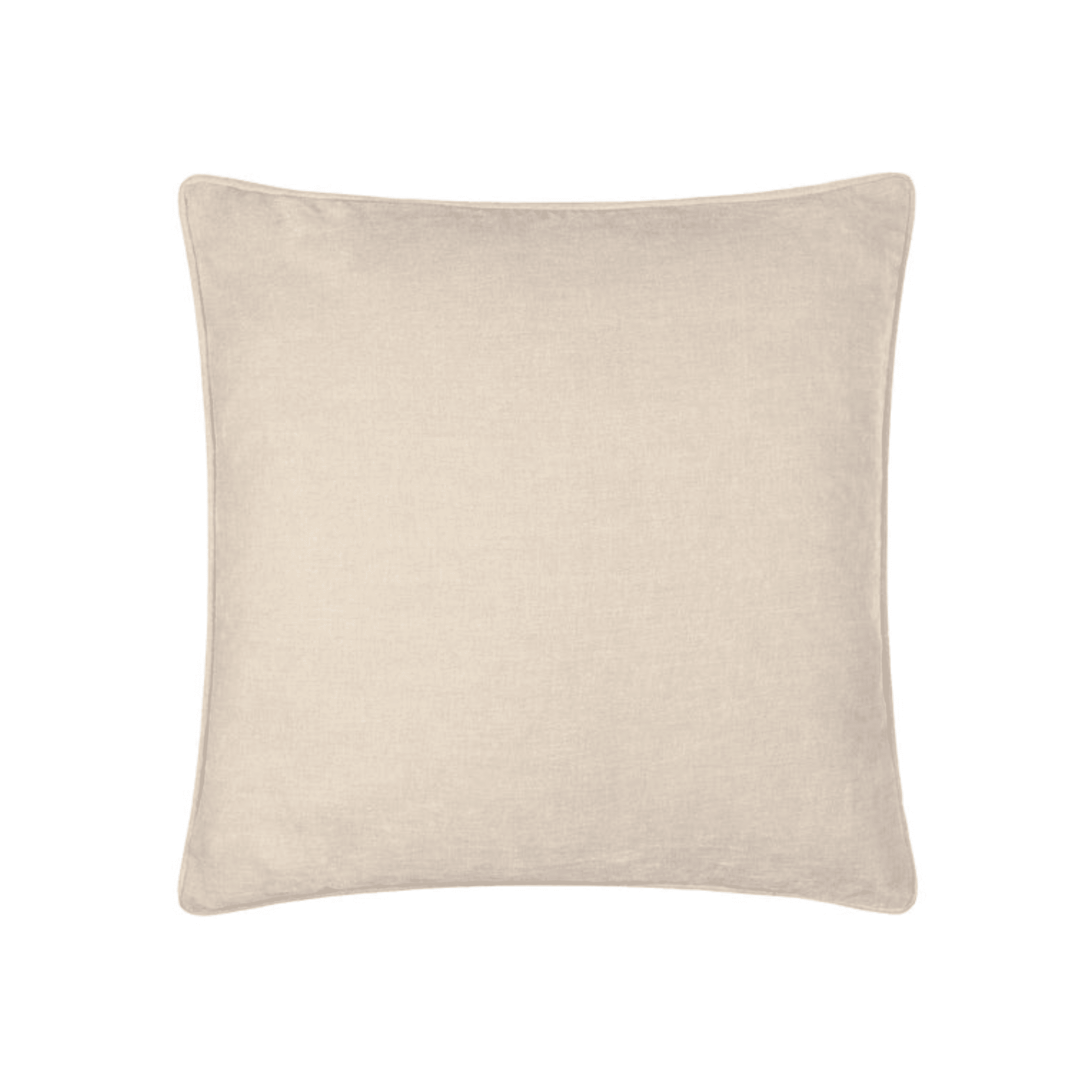 Zephyr Cream Heavy Chenille Velvet Feather Filled Cushion - 50x50cm