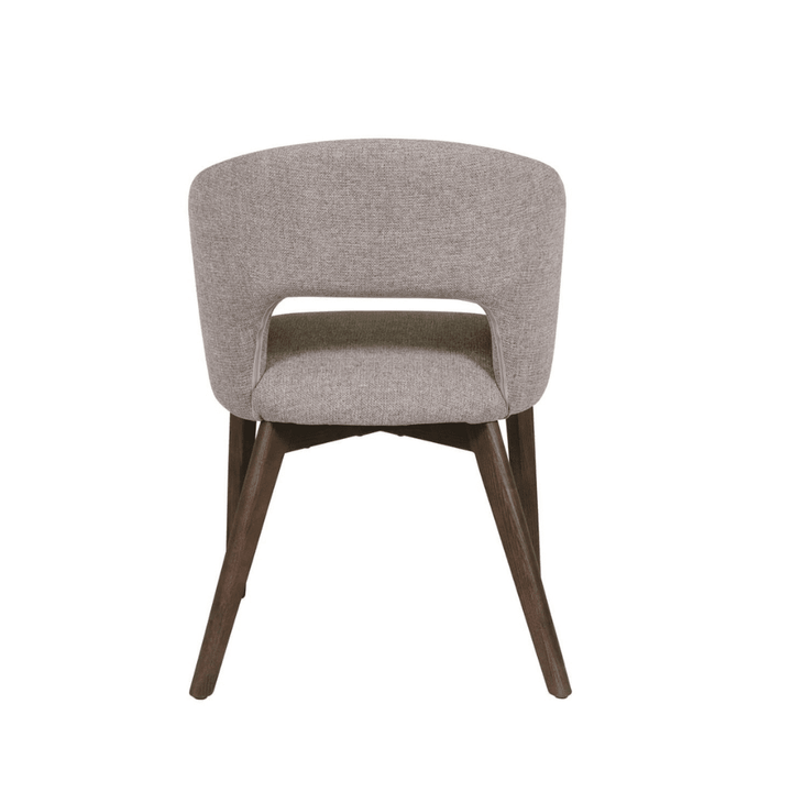 Zeva Latte Textured Fabric Dining Chair Furniture 