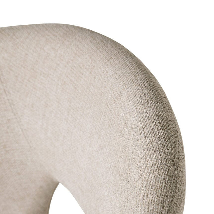 Zeva Natural Textured Fabric Dining Chair Furniture 