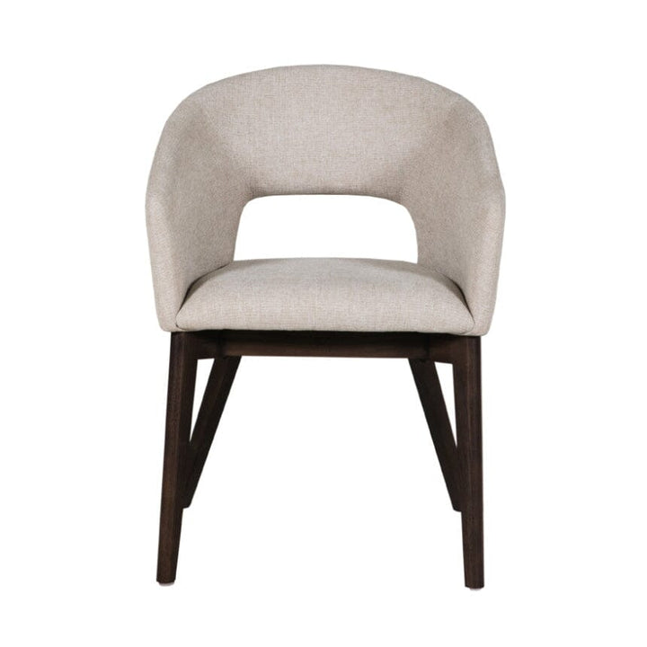 Zeva Natural Textured Fabric Dining Chair Furniture 
