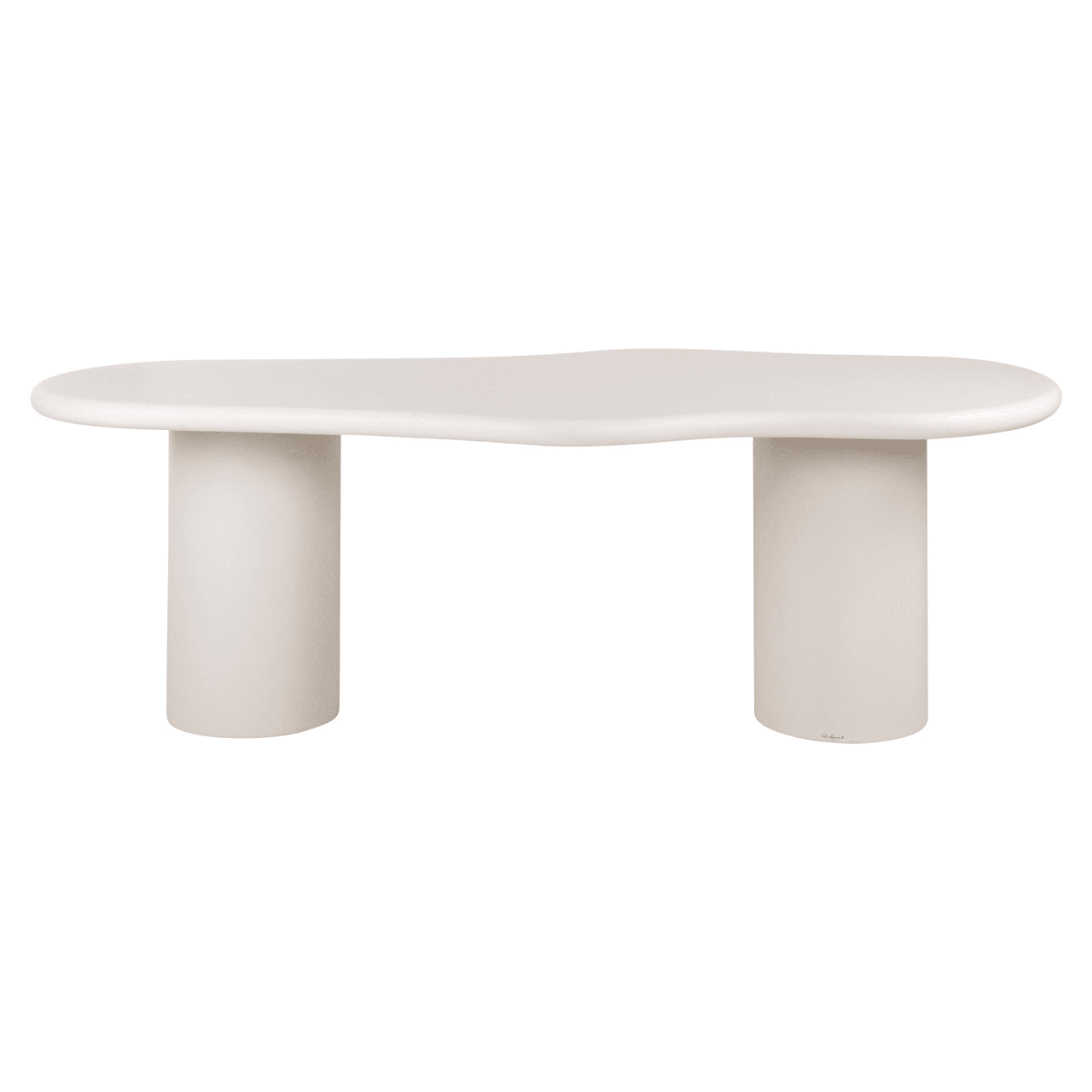 Zia Cream Abstract Dining Table Furniture 