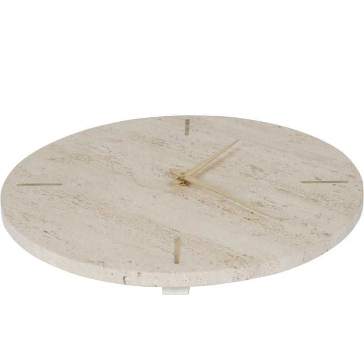 Zorion Neutral Marble & Gold Wall Clock Accessories 