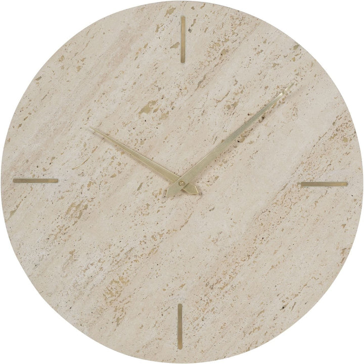 Zorion Neutral Marble & Gold Wall Clock Accessories 