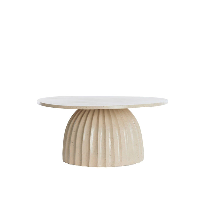 Zuzana Beige Round Coffee Table Furniture 