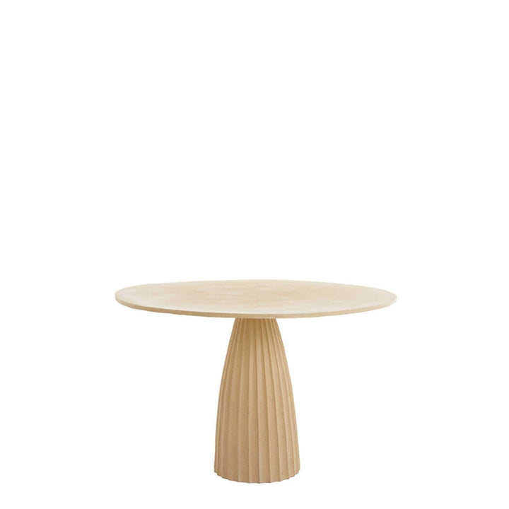 Zuzana Beige Round Dining Table Furniture 