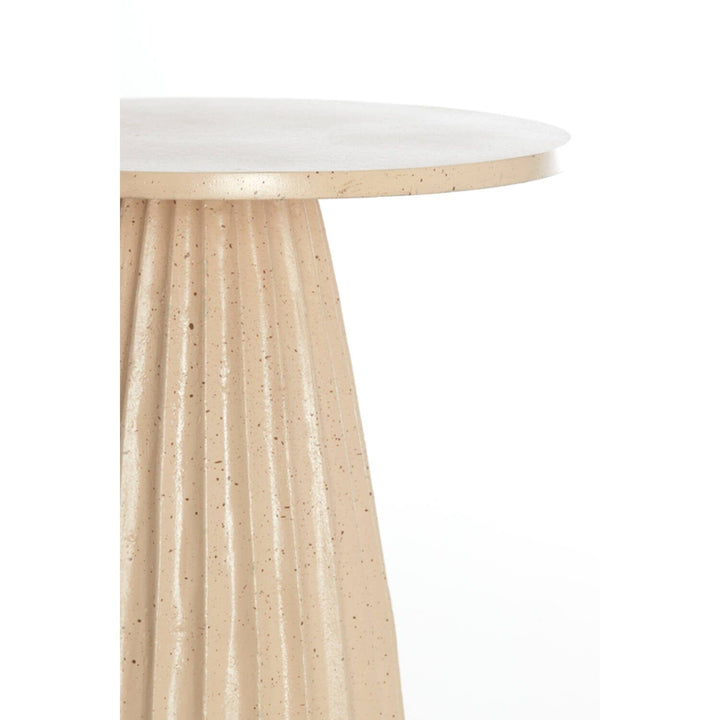 Zuzana Beige Round Side Table Furniture 