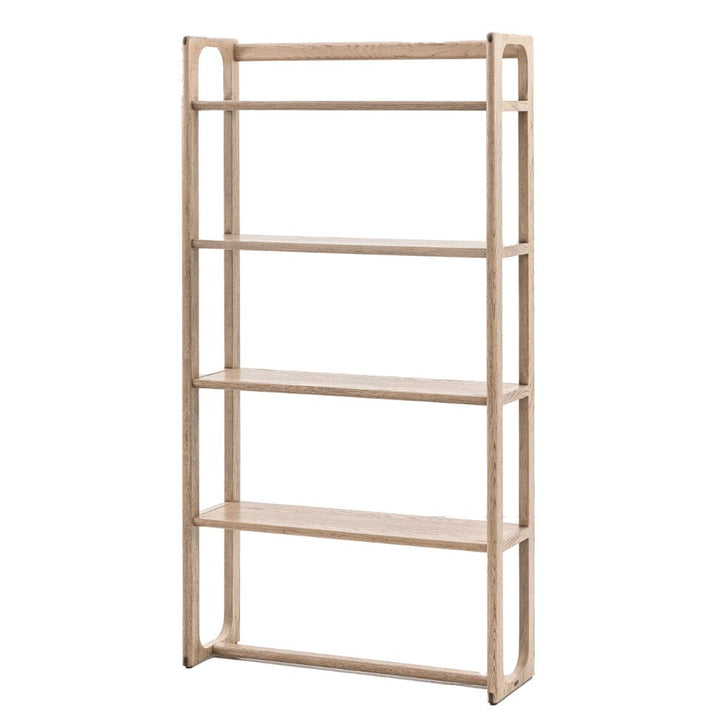 Zyra Smoked Oak Wooden Display Shelving Unit Furniture 