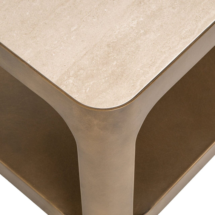 Zyraelle Bronze & Stone Effect Media Unit Furniture 