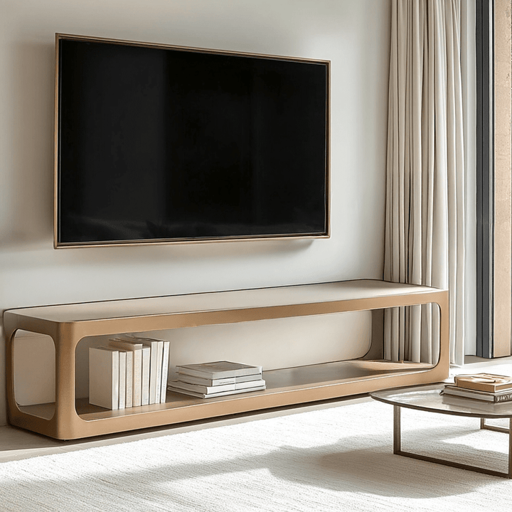 Zyraelle Bronze & Stone Effect Media Unit Furniture 