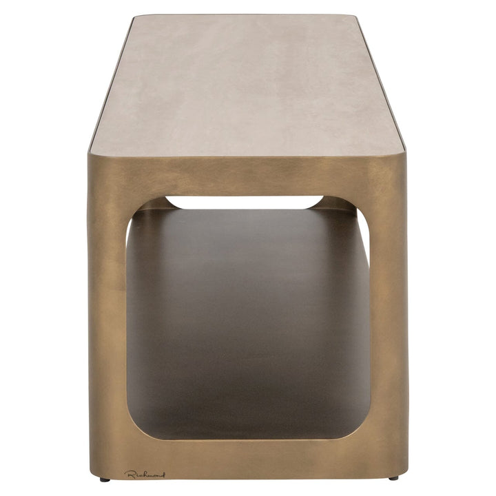 Zyraelle Bronze & Stone Effect Media Unit Furniture 