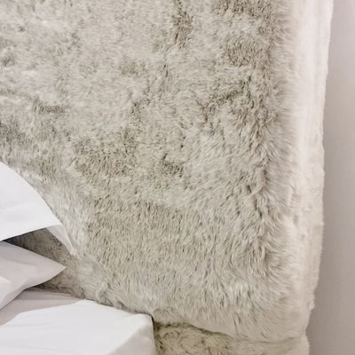 Arctic Luxury Cream Chunky Faux Fur Bed