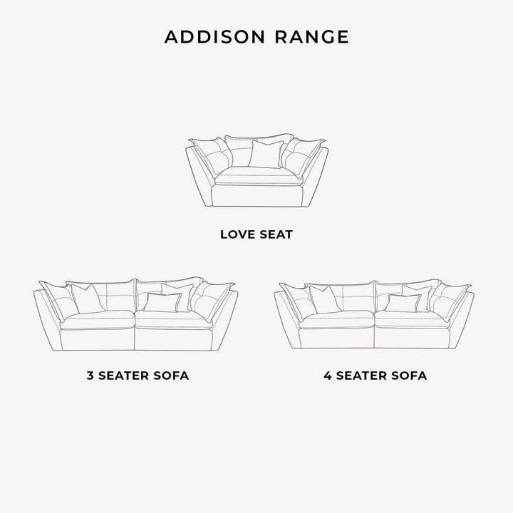 Addison Moonstone Grey Sofa Range MTO Sofa 