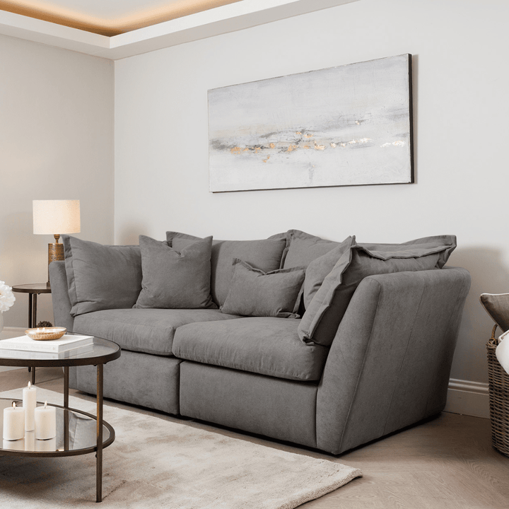 Addison Pewter Grey Sofa Range MTO Sofa 