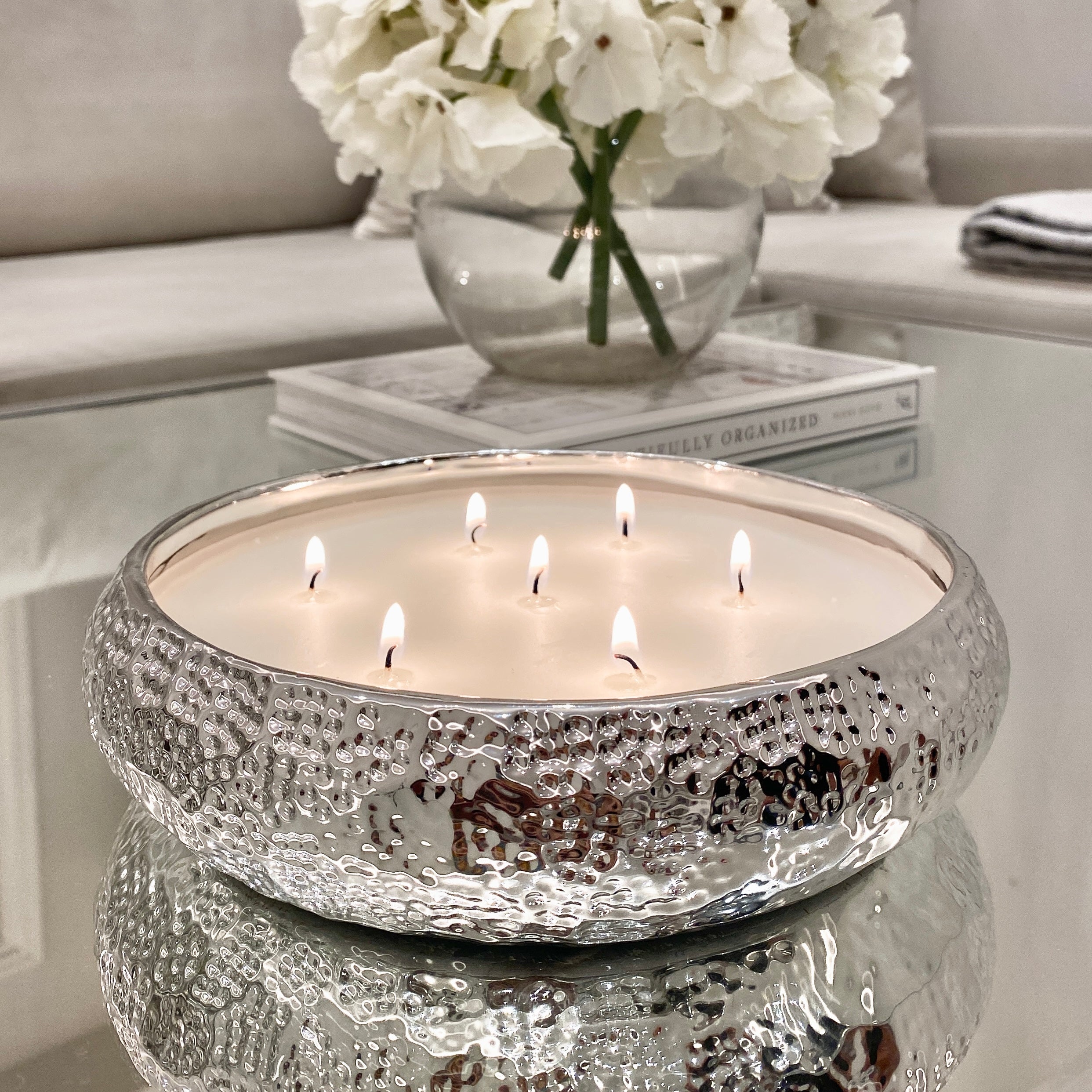 Shop Aeolian 7 Wick Silver Scented Candle – Rowen Homes