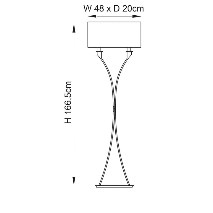 Aerith Silver Floor Lamp Lighting 