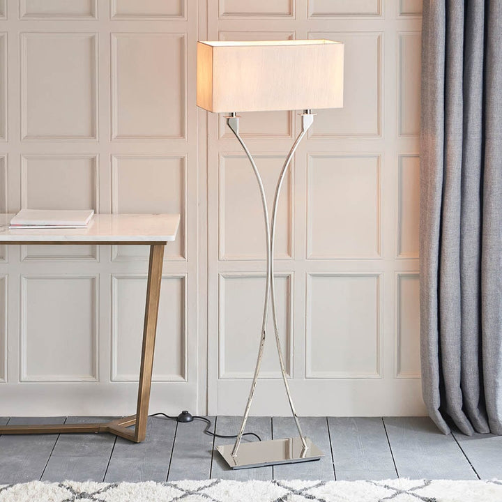 Aerith Silver Floor Lamp Lighting 