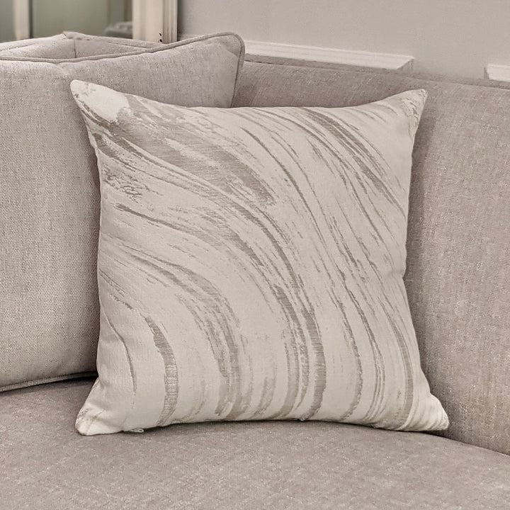 Agata Ivory Marble Fibre Cushion - 40x40cm 