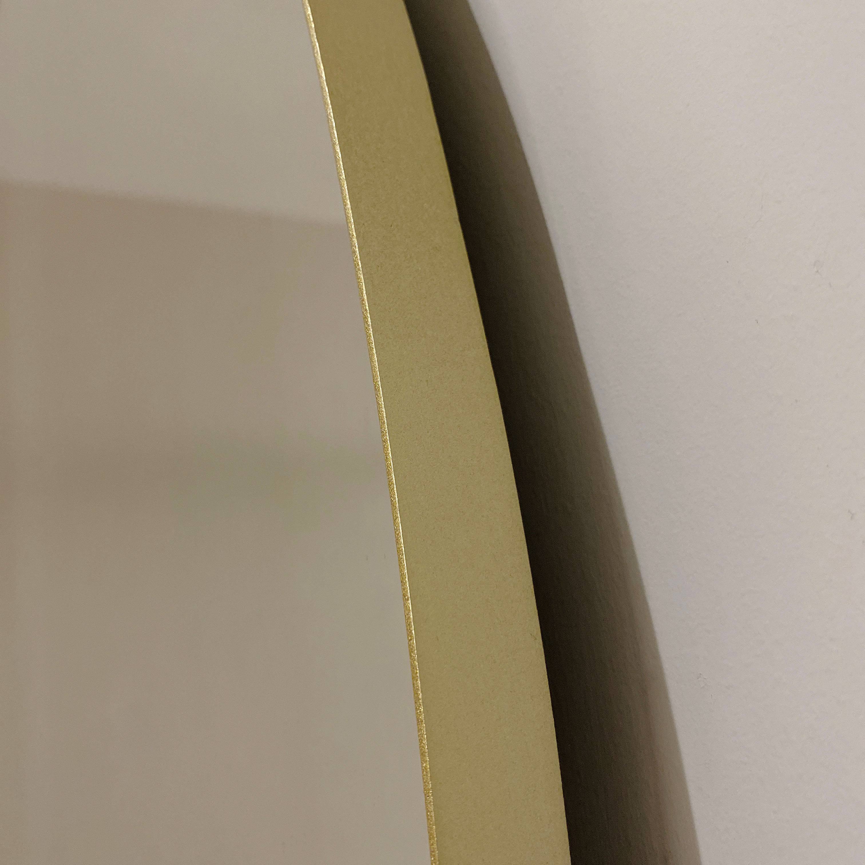 Alcora Large Round Champagne Mirror Mirror 