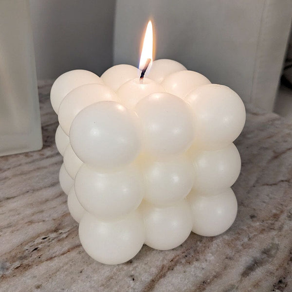 Alena Cream Bubble Candle Candle 
