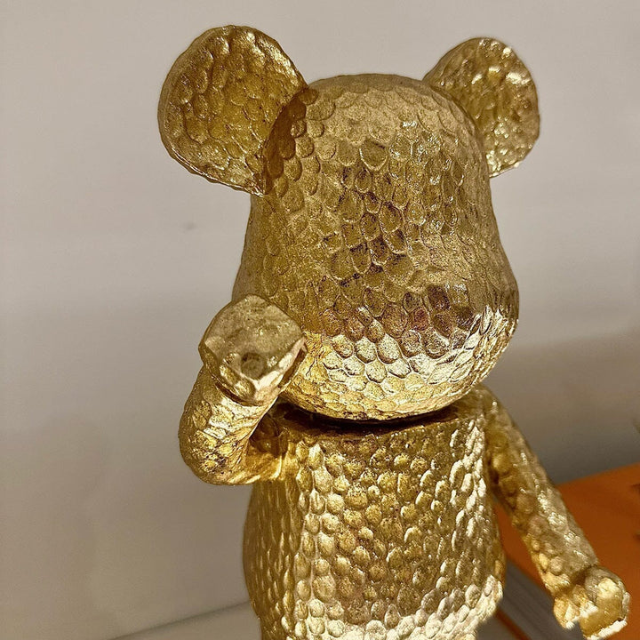 Alessio Gold Standing Bear Ornament Accessories 