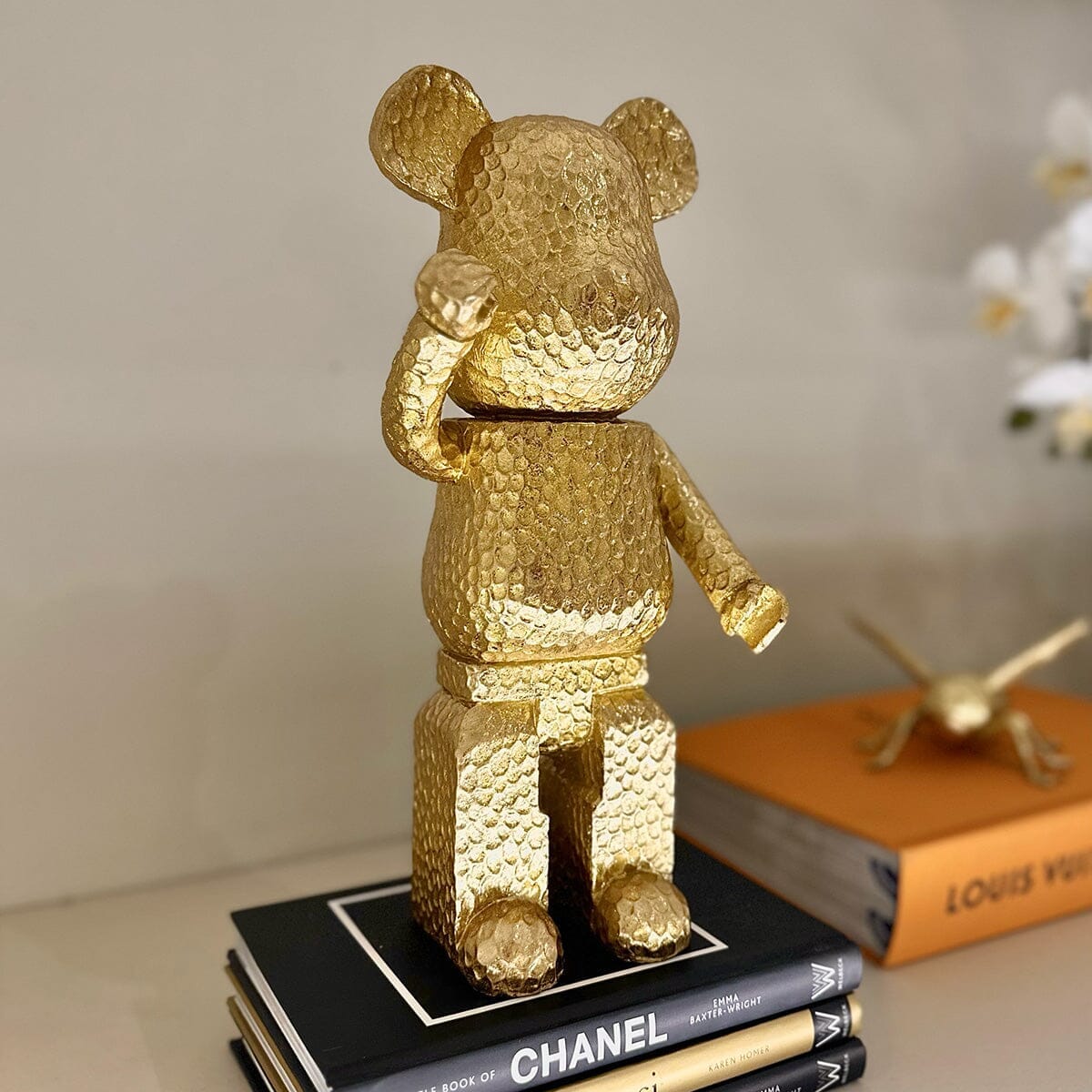 Alessio Gold Standing Bear Ornament