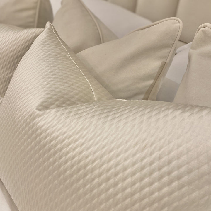 Alie Ivory Bolster Cushion - 35x50cm Textiles 