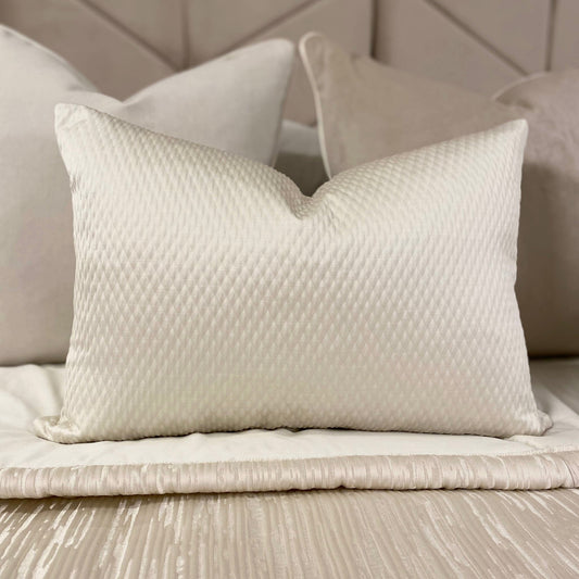 Alie Ivory Bolster Cushion - 35x50cm Textiles 