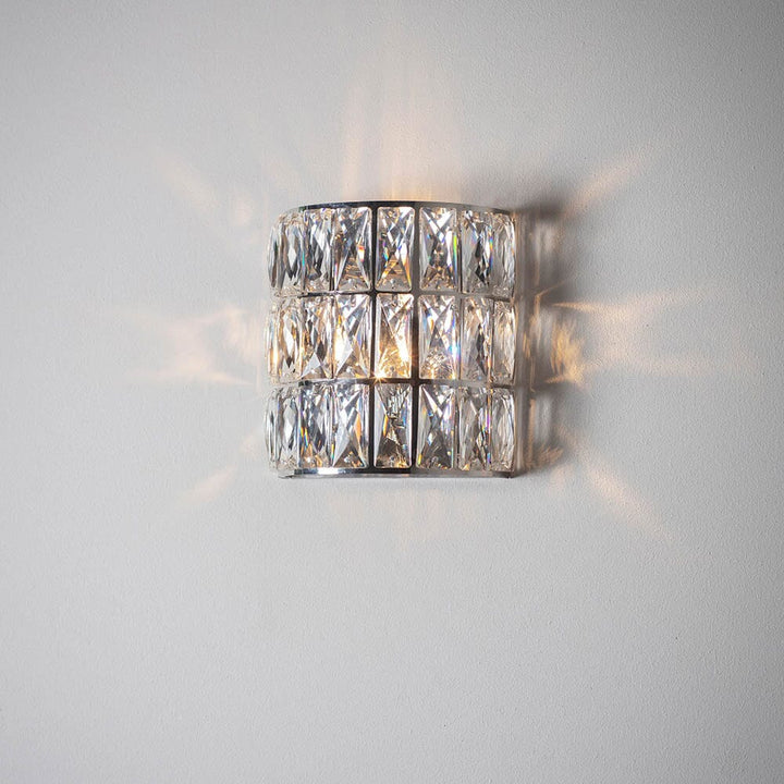 Alisona Silver & Crystal Wall Light Lighting 