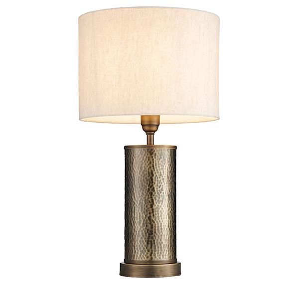 Amayah Bronze Hammered Effect Table Lamp Lighting 