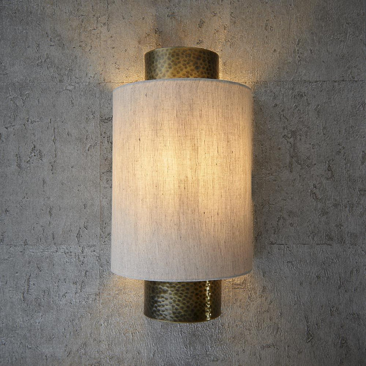 Amayah Bronze Hammered Effect Wall Light Lighting 