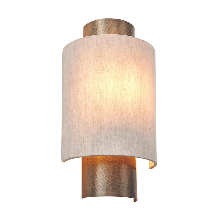 Amayah Bronze Hammered Effect Wall Light Lighting 