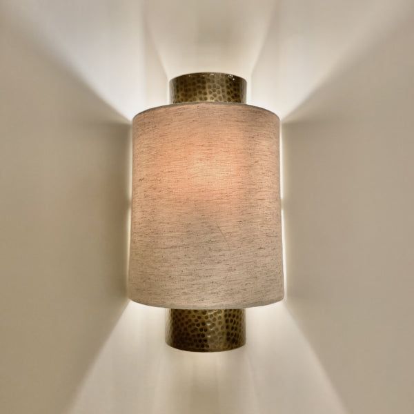 Amayah Bronze Hammered Effect Wall Light Lighting 