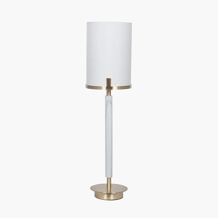 Amelia Light Gold & Marble Table Lamp Lighting 
