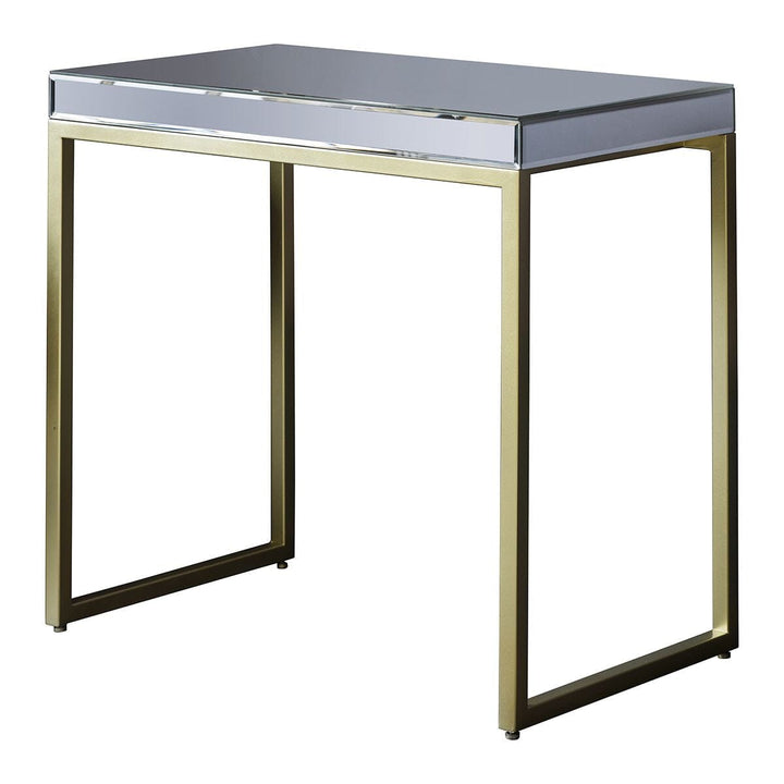 Ancona Gold & Glass Side Table End and Side Table 