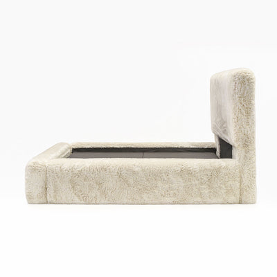 Arctic Luxury Cream Chunky Faux Fur Bed 