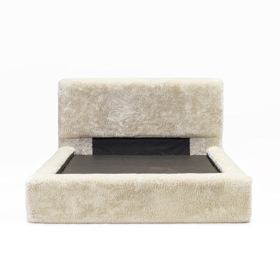 Arctic Luxury Cream Chunky Faux Fur Bed 